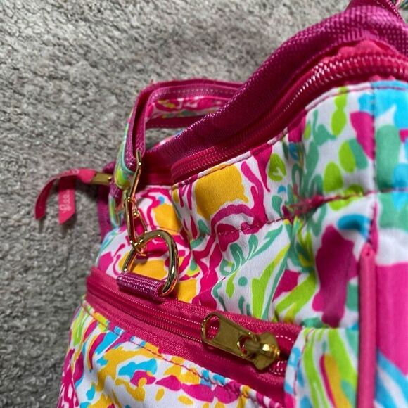 Lilly Pulitzer Insulated Cooler Pool Party Picnic Pack Colorful Coral Soft Sided - Picture 4 of 7